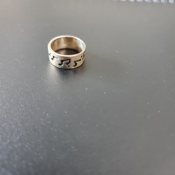 Silver LOVE Ring & Ring with Musical Notes - Picture 4 of 5